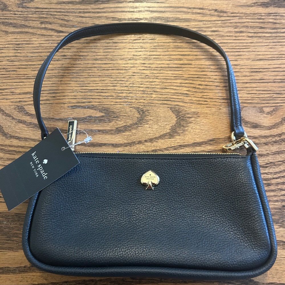 Kate Spade Black Pebbled Leather Purse